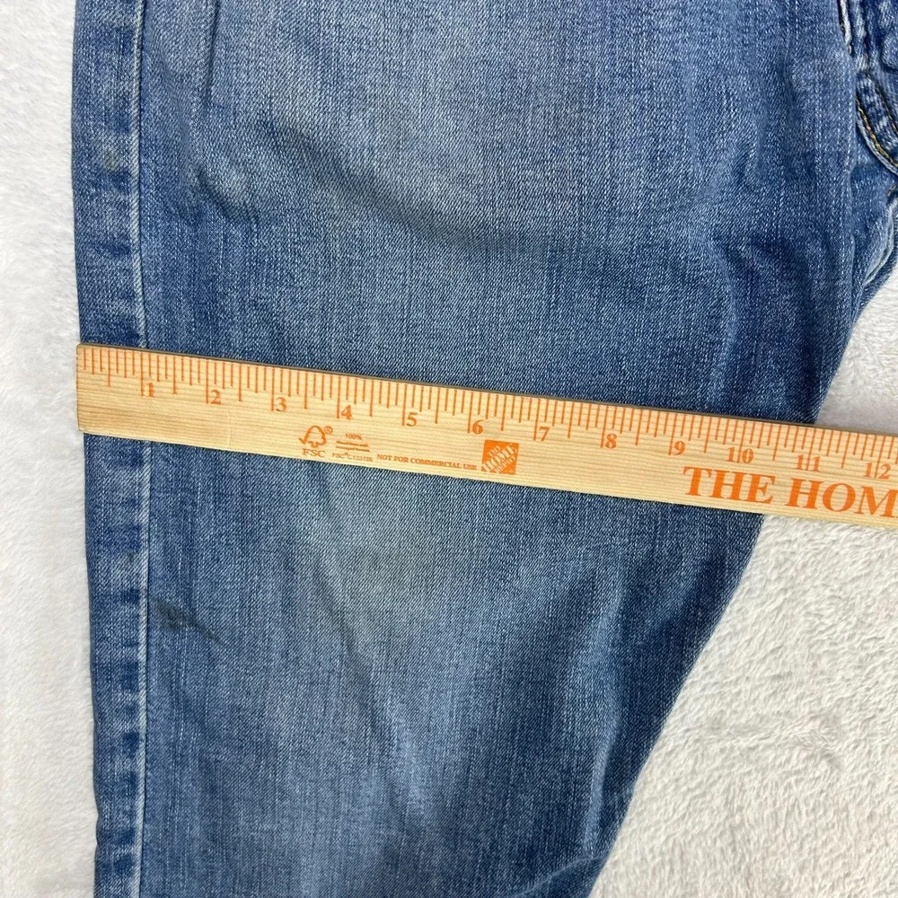 Levi's 512 Tapered Jeans Men's Blue Denim Slim Fit Stretch Zip Fly Y2K - 34X28.5
